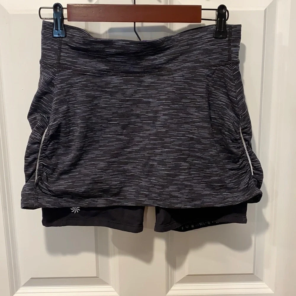 Athleta Skort EUC Black Spacedye